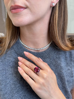 Round Brilliant Cut Diamond Choker