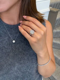 8.04ct Cushion Cut Diamond Solitaire Ring