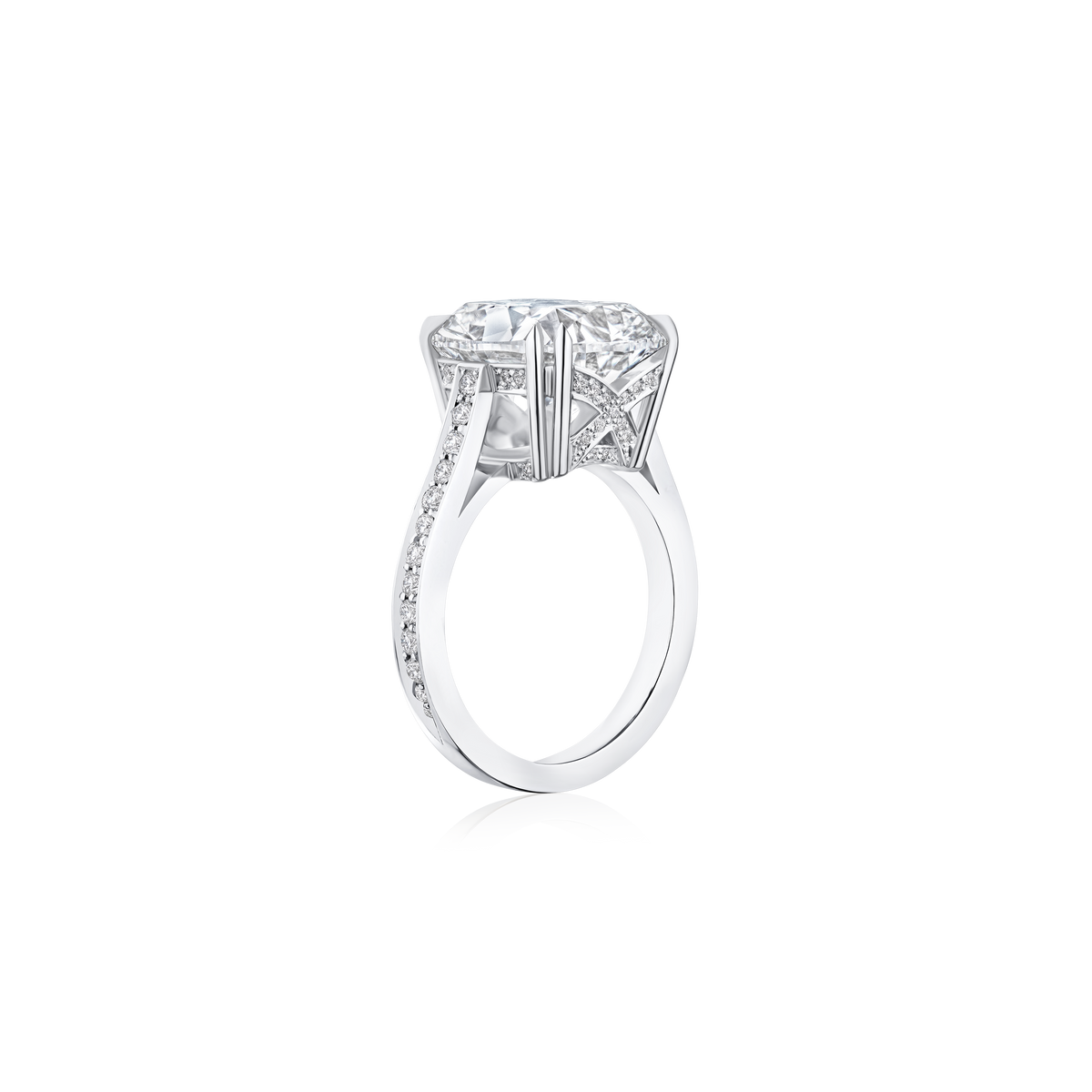 8.04ct Cushion Cut Diamond Solitaire Ring