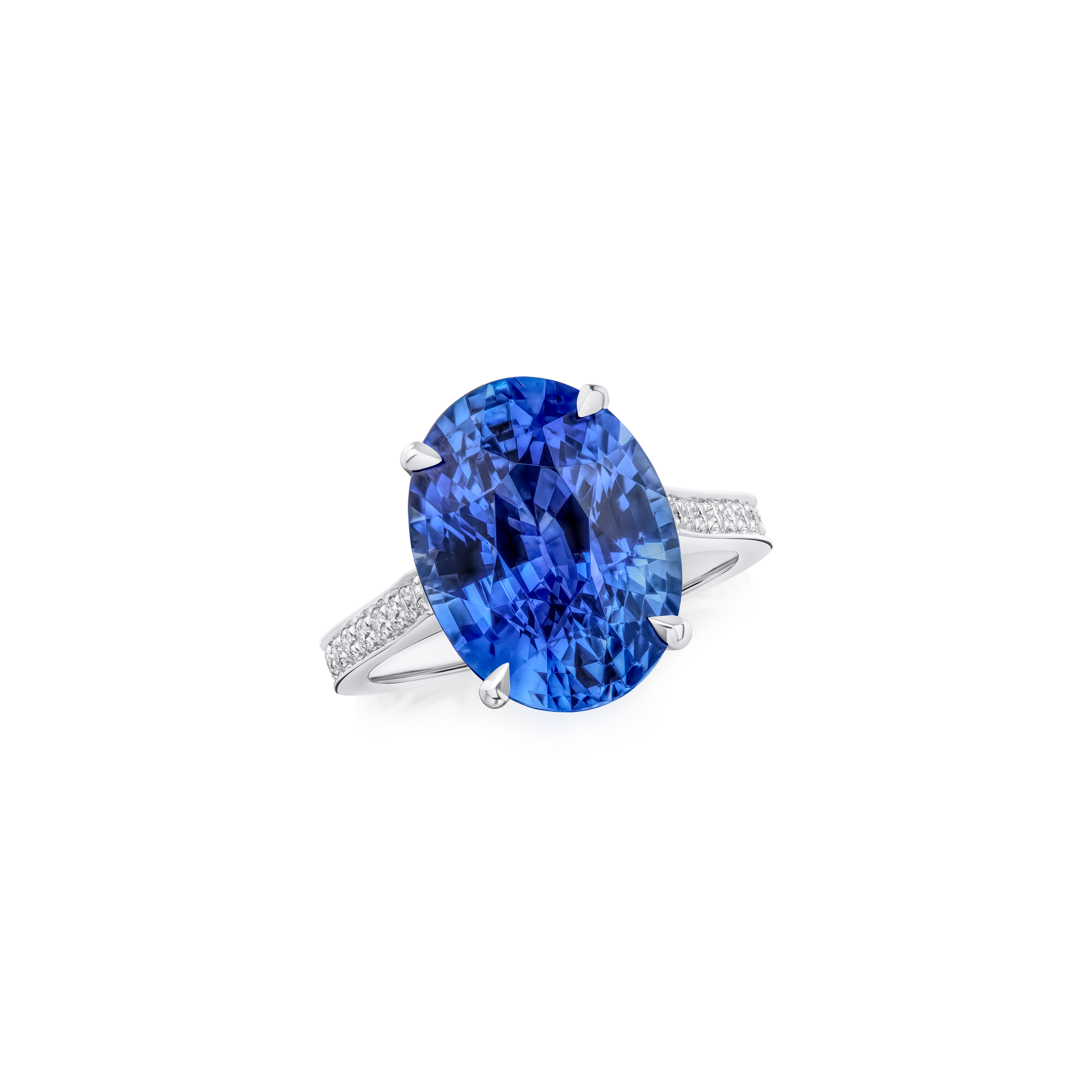 9.82ct Sapphire and Diamond Ring
