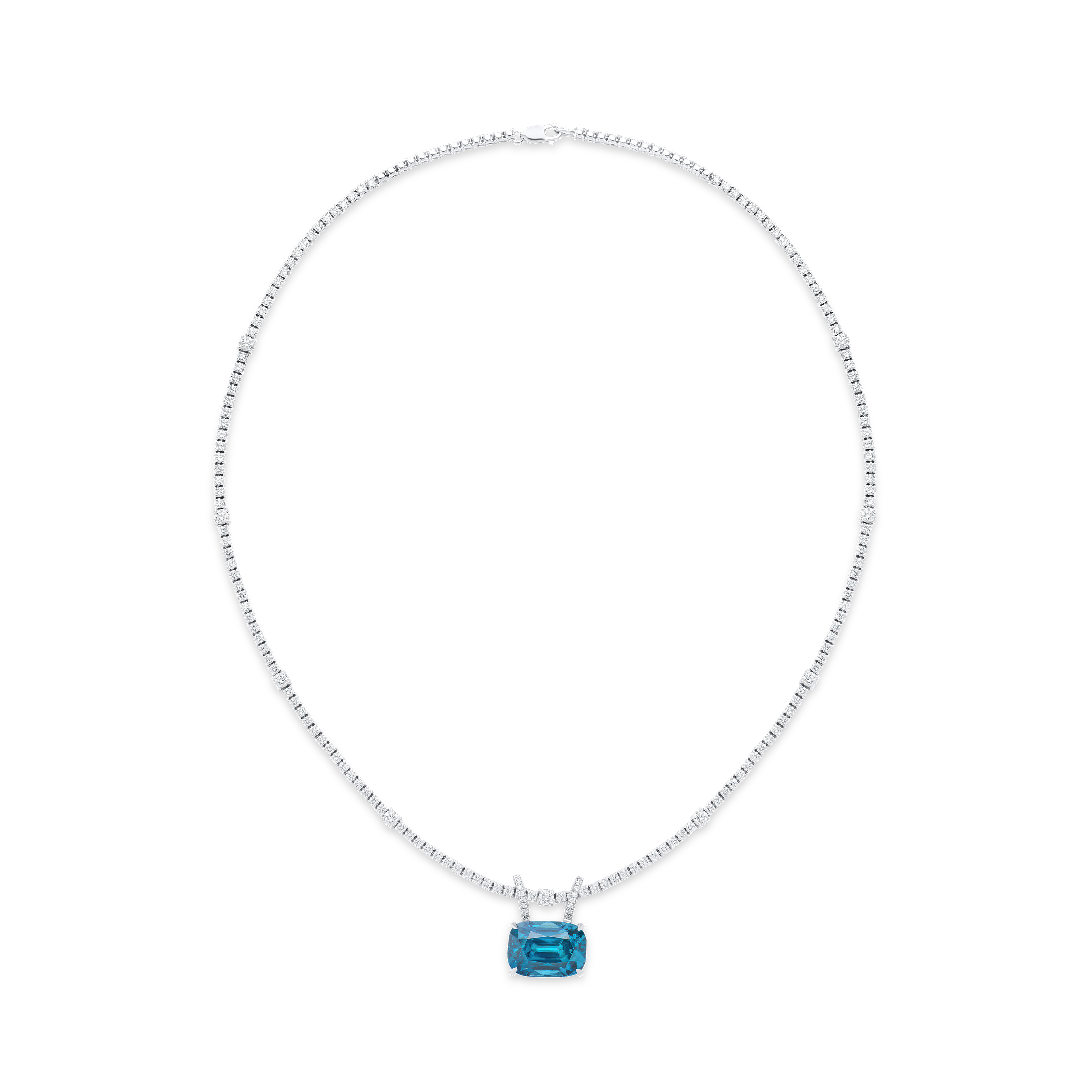 Zircon and Diamond Pendant