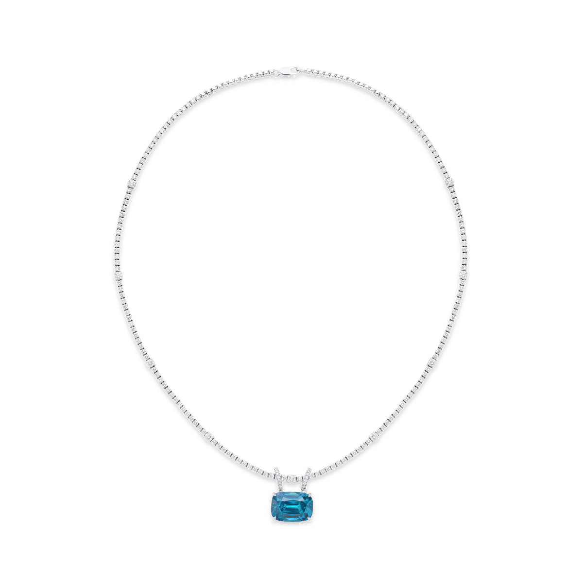 Zircon and Diamond Pendant