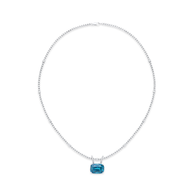 Zircon and Diamond Pendant