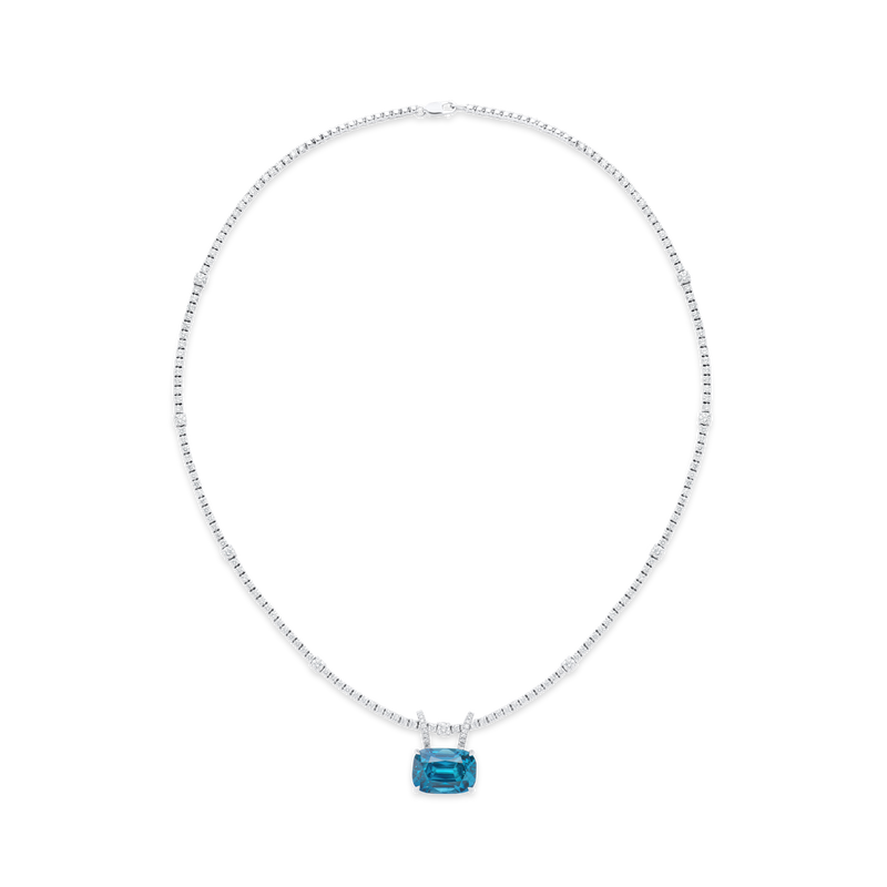Zircon and Diamond Pendant