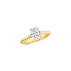 1.01ct Emerald Cut Diamond Solitaire Ring