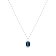 Topaz and Diamond Pendant