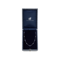 Sapphire and Diamond Spectacle Set Necklace