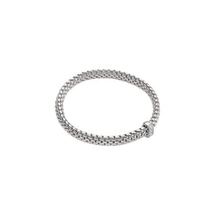 Vendome Flex'it 18ct White Gold Bracelet With A Diamond Set Rondel