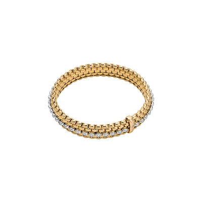 Panorama Flex'it 18ct Yellow Gold Diamond Set Bracelet