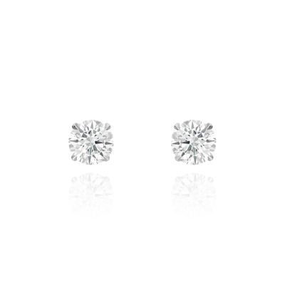 1.61cts Round Brilliant-Cut Diamond Stud Earrings