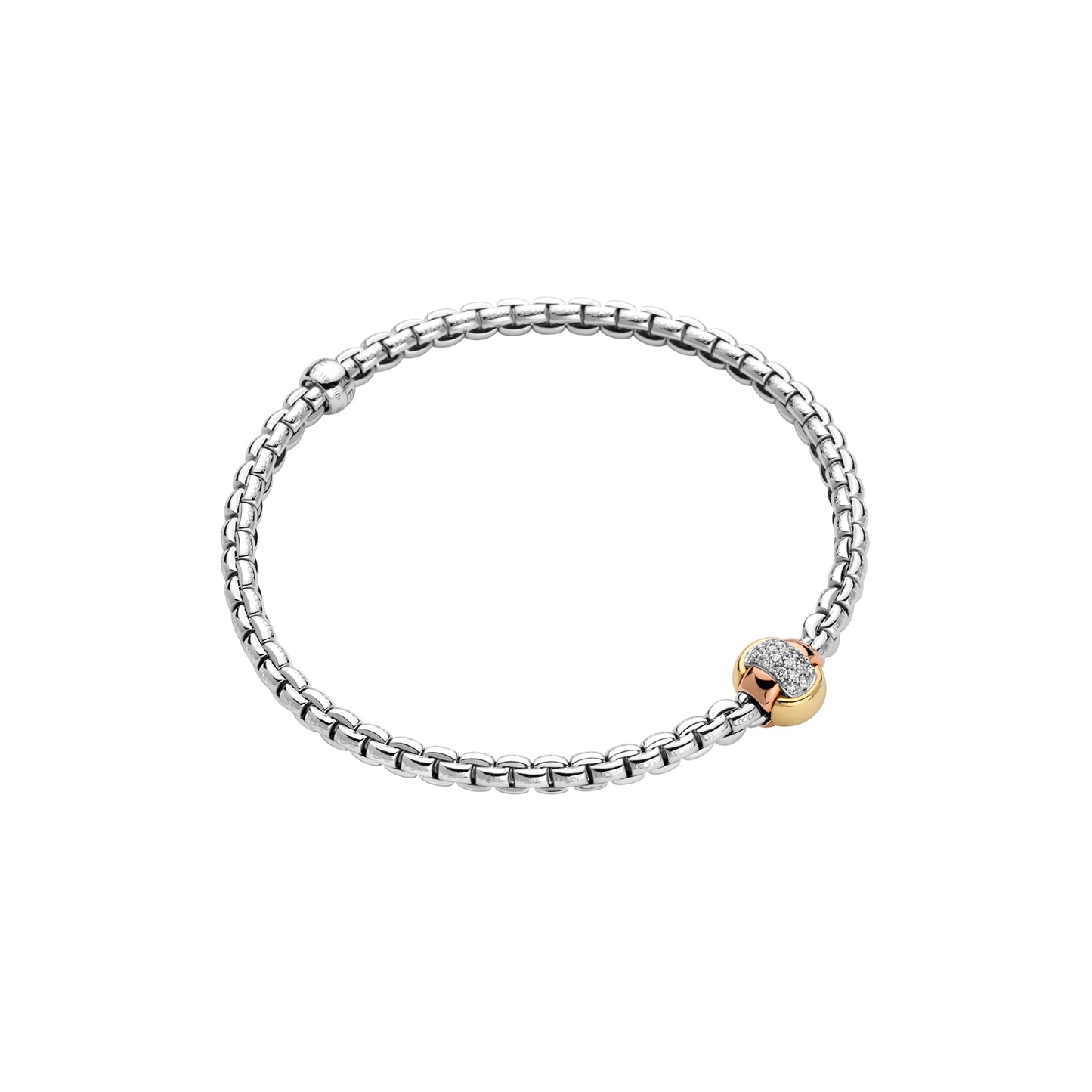 Eka Flex'It 18ct White Gold Bracelet With Diamonds