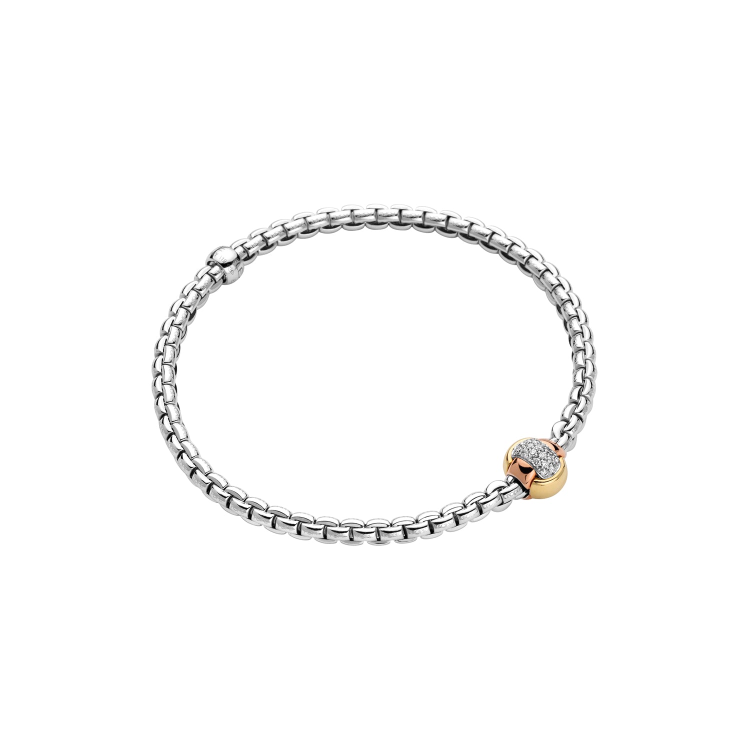 Eka Flex'It 18ct White Gold Bracelet With Diamonds