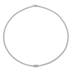 Prima Flex'it Necklace With Five Diamond Set Rondels