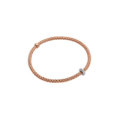 Prima Flex'it Rose Gold Bracelet With Diamonds
