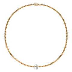 Eka 18ct Yellow Gold Necklace With Three Rondels