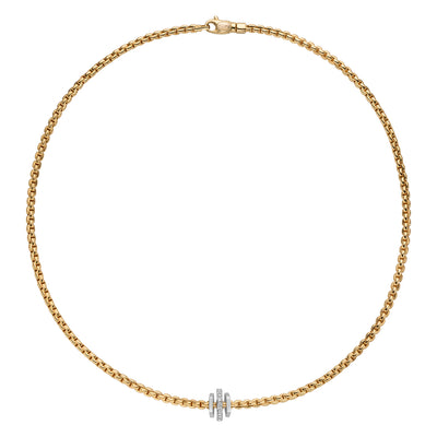 Eka 18ct Yellow Gold Necklace With Three Rondels