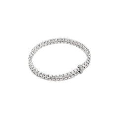 Eka Flex'it 18ct White Gold Double Bracelet With Diamonds