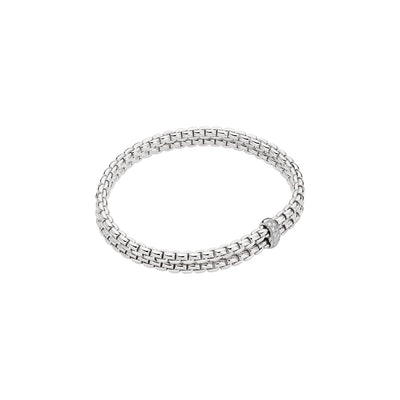 Eka Flex'it 18ct White Gold Double Bracelet With Diamonds