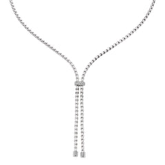 Eka 18ct White Gold Necklace With A Diamond Set Rondel