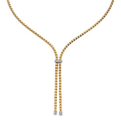Eka 18ct Yellow Gold Necklace With A Diamond Set Rondel