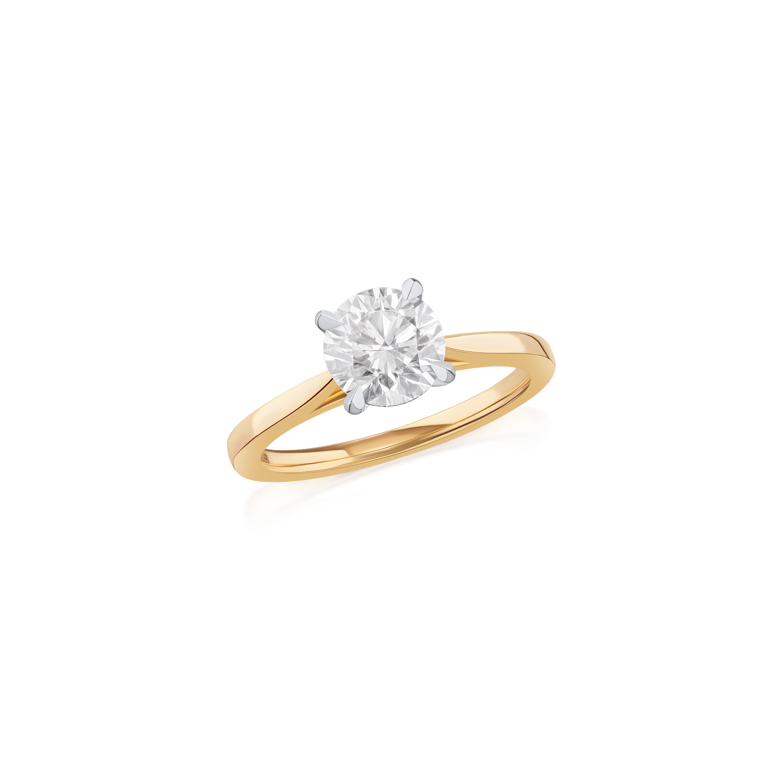 0.50ct Diamond Solitaire 18ct Yellow Gold Ring