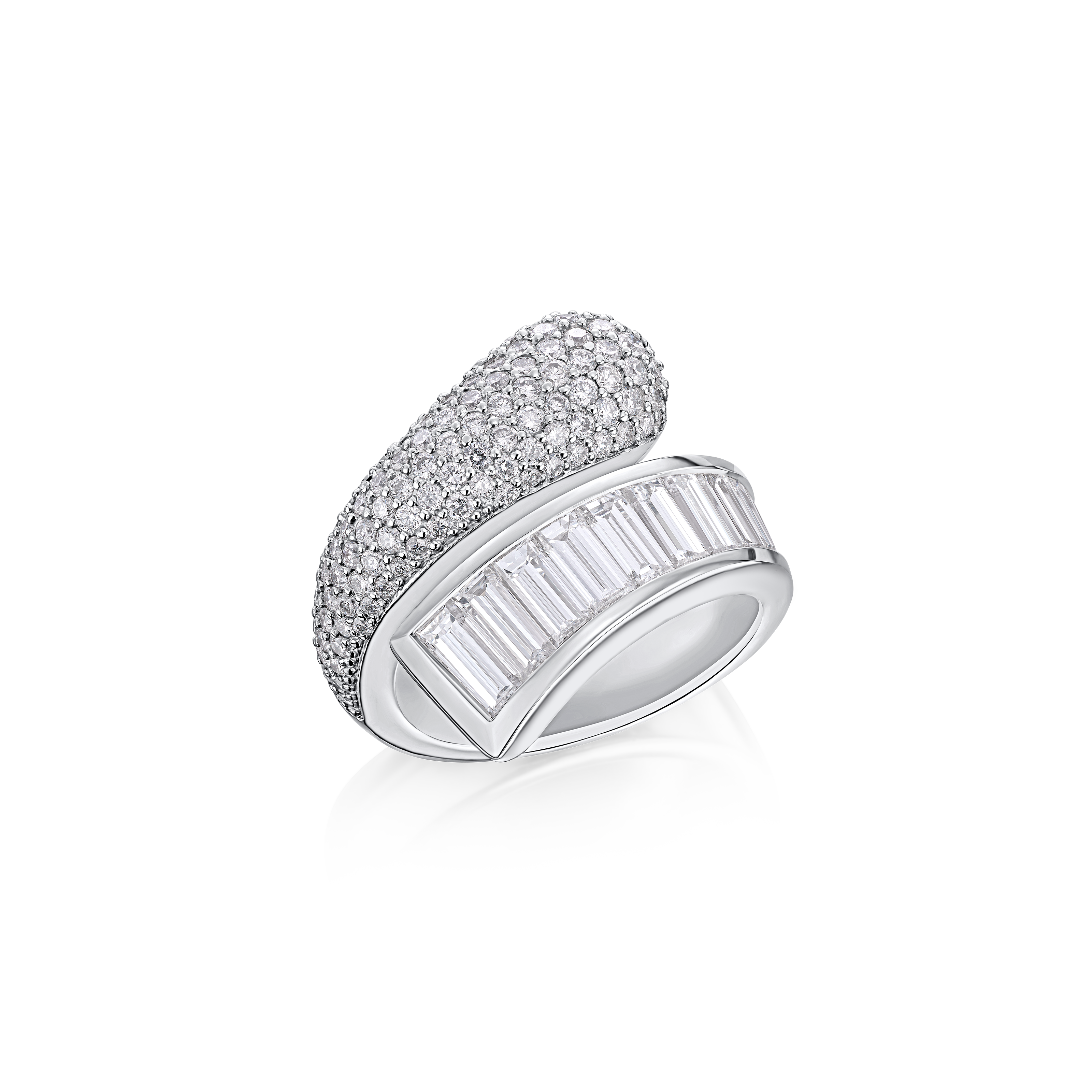 Infinity Platinum Diamond Set Zoë Ring