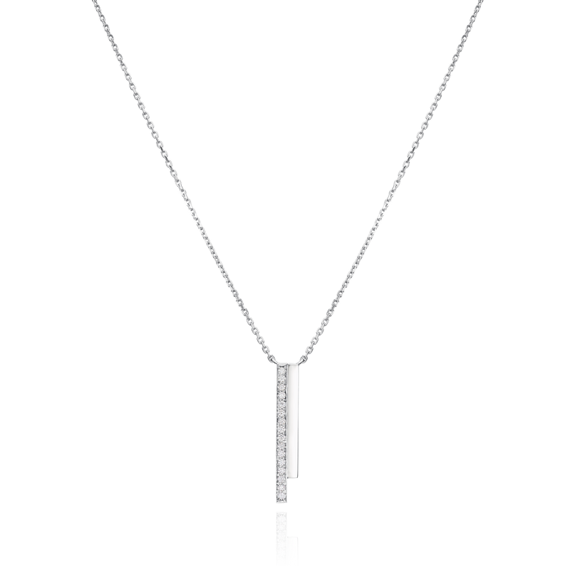 Skyline Two Row Platinum Pendant