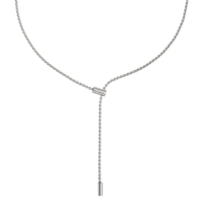 Aria Flex'it 18ct White Gold Necklace With A Sliding Diamond Set Clasp