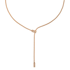 Aria Flex'it 18ct Rose Gold Necklace With A Sliding Diamond Set Clasp
