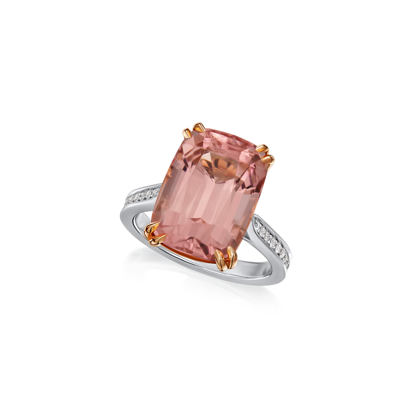 10.80cts Pink Tourmaline Solitaire Ring