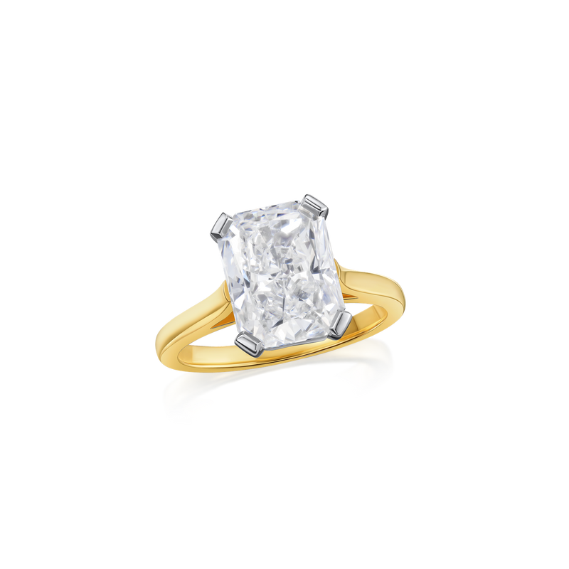 4.03cts Radiant-Cut Diamond Solitaire Ring
