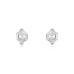 0.82cts Hexagonal Diamond Studs