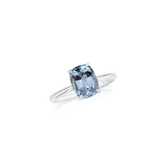 1.78cts Aquamarine Platinum Ring