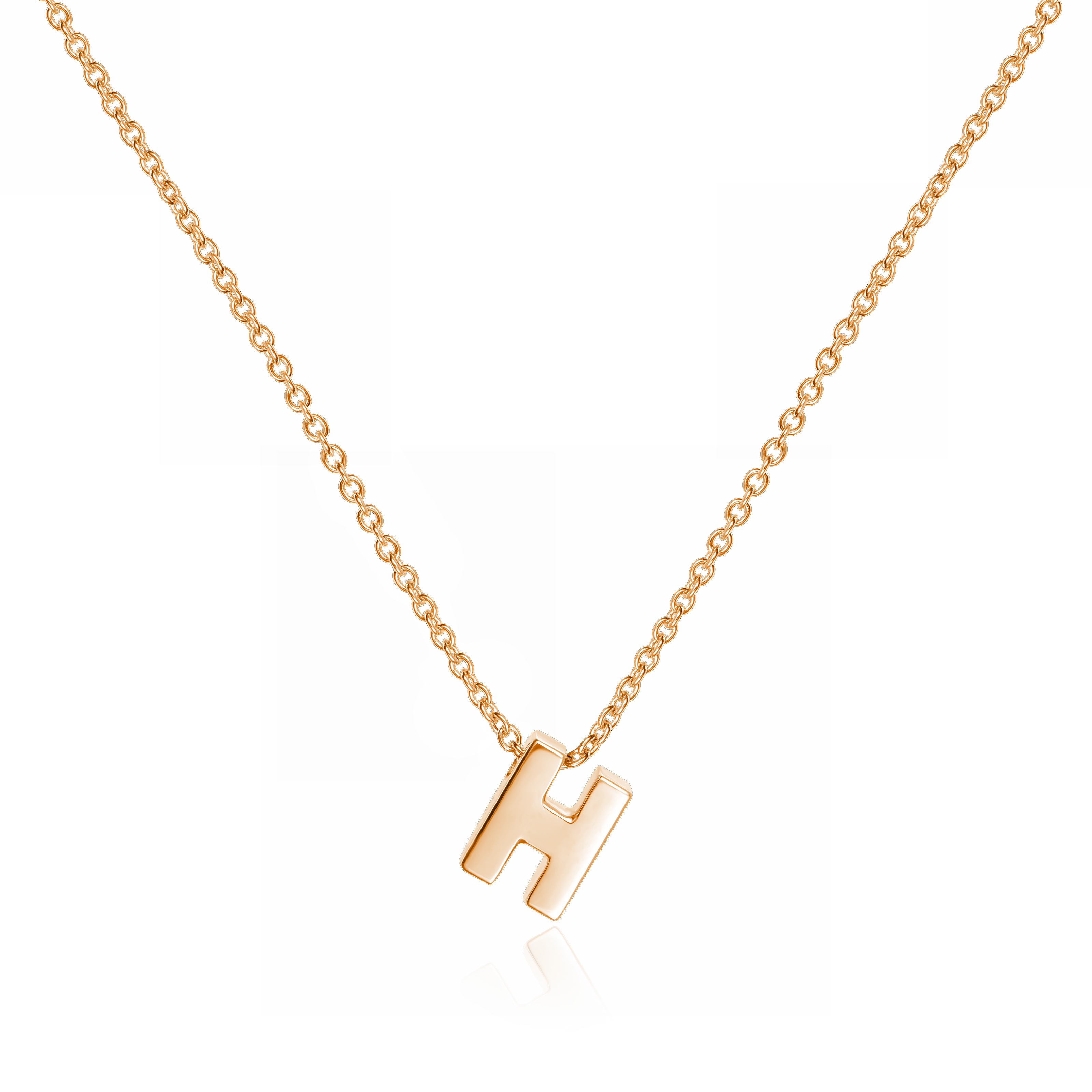 Mini Heirlooms 18ct Rose Gold Initial Pendant