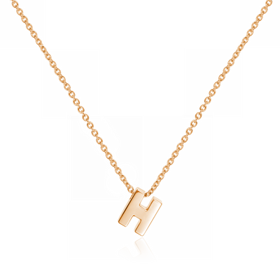 Mini Heirlooms 18ct Rose Gold Initial Pendant