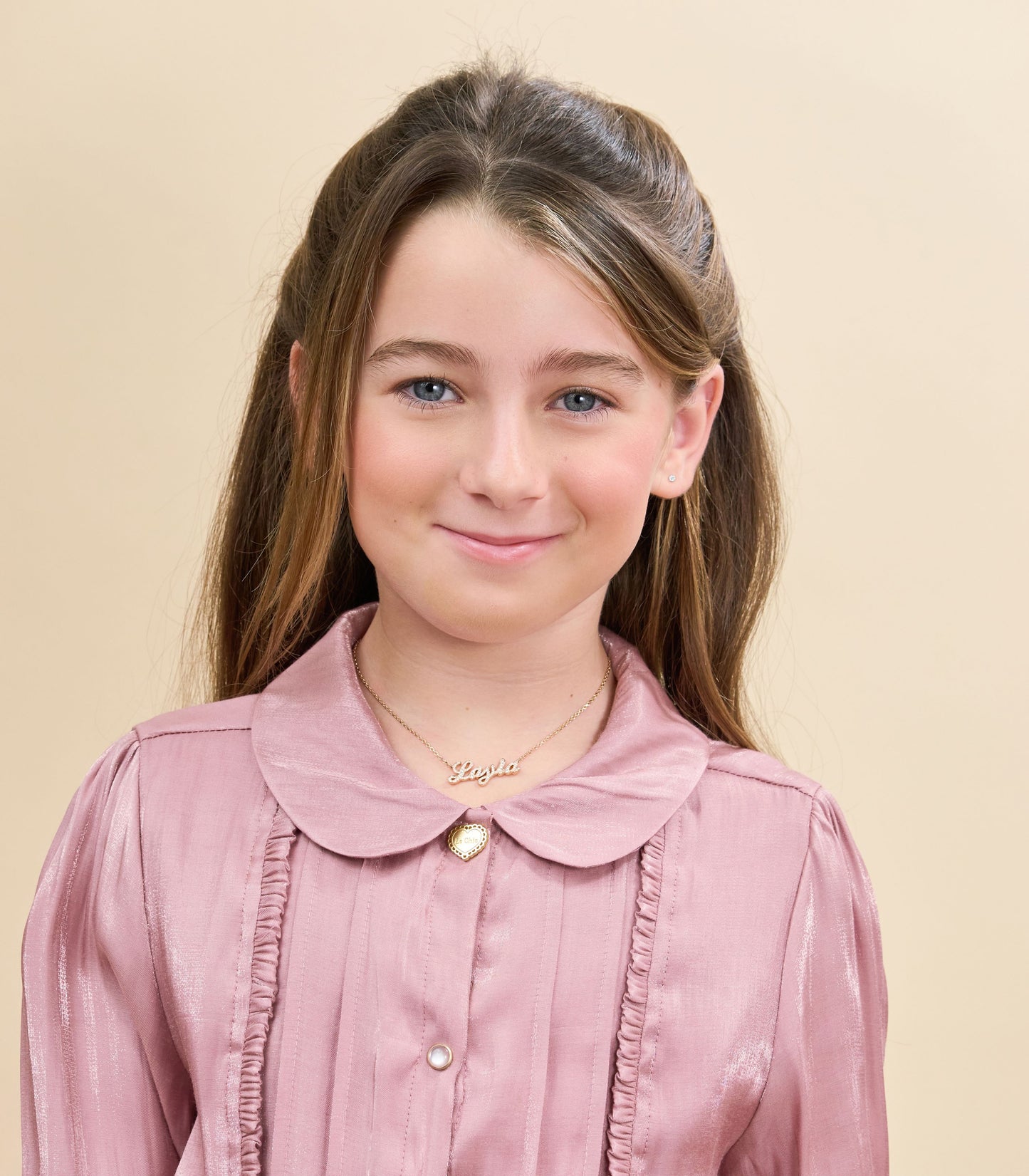 Mini Heirlooms 18ct Yellow Gold Diamond Set Name Pendant