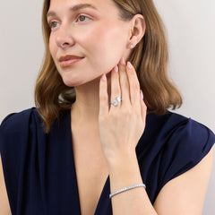 4.10ct Cushion Cut Diamond 'Toi et Moi' Ring