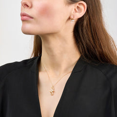 Infinity 18ct Rose Gold Diamond Set Pendant