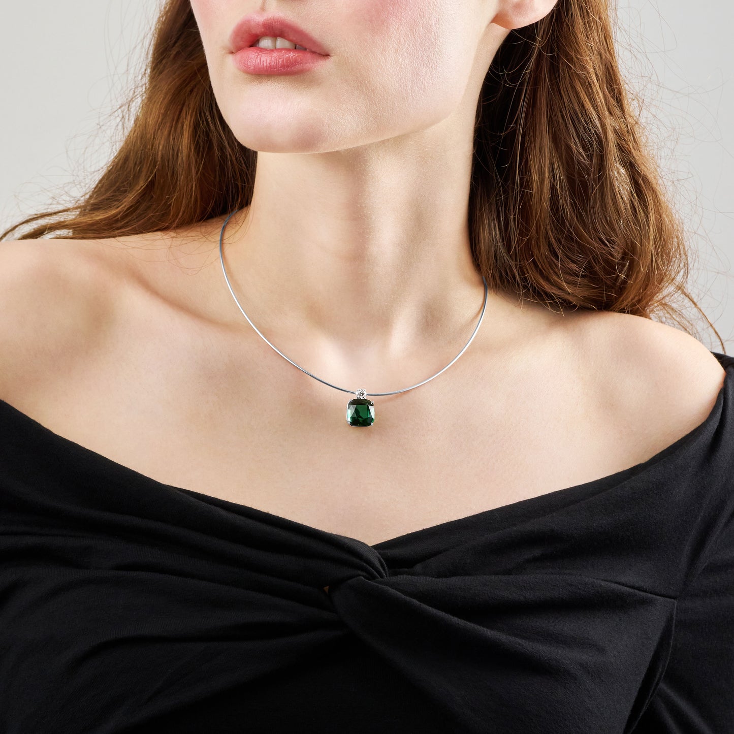 9.49ct Green Tourmaline and Diamond Pendant