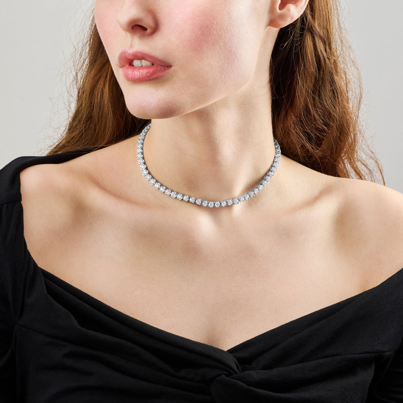 17.41ct Round Brilliant Cut Diamond Choker