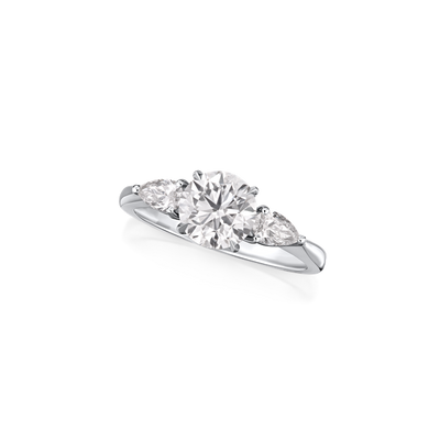 1.50cts Round Brilliant-Cut Diamond Three Stone Ring