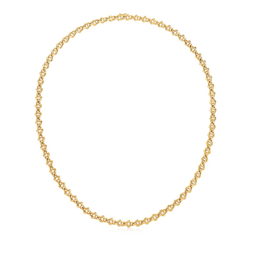 Infinity Collection 18ct Yellow Gold Small Link Chain 20