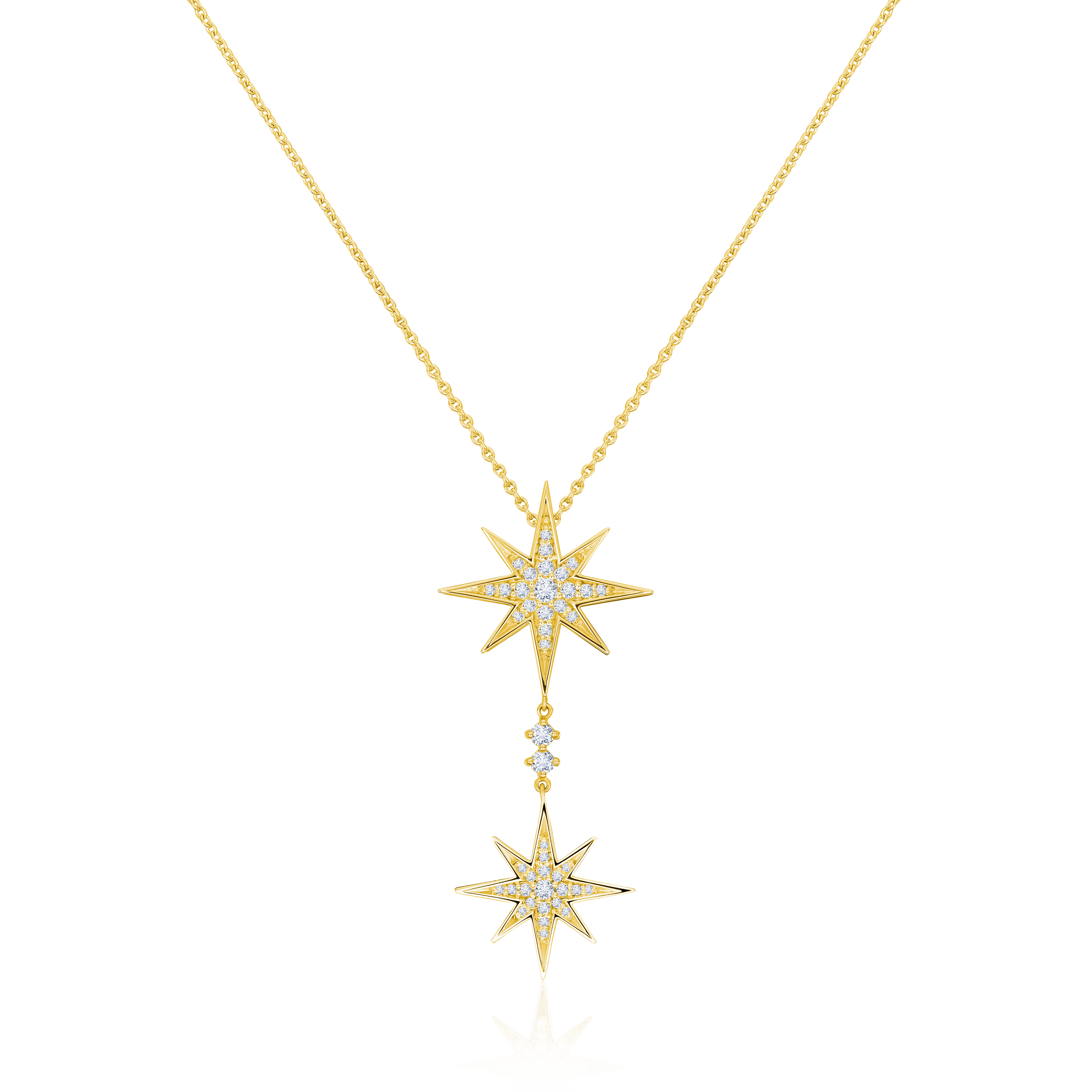 Sienna Collection 18ct Yellow Gold Diamond Drop Pendant