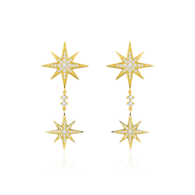 Sienna 18ct Yellow Gold Diamond Drop Earrings