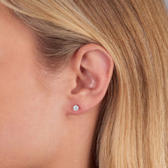 0.70ct Round Brilliant-Cut Diamond Stud Earrings