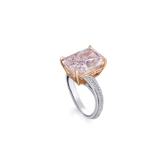 10.86cts Fancy Pink Diamond Ring