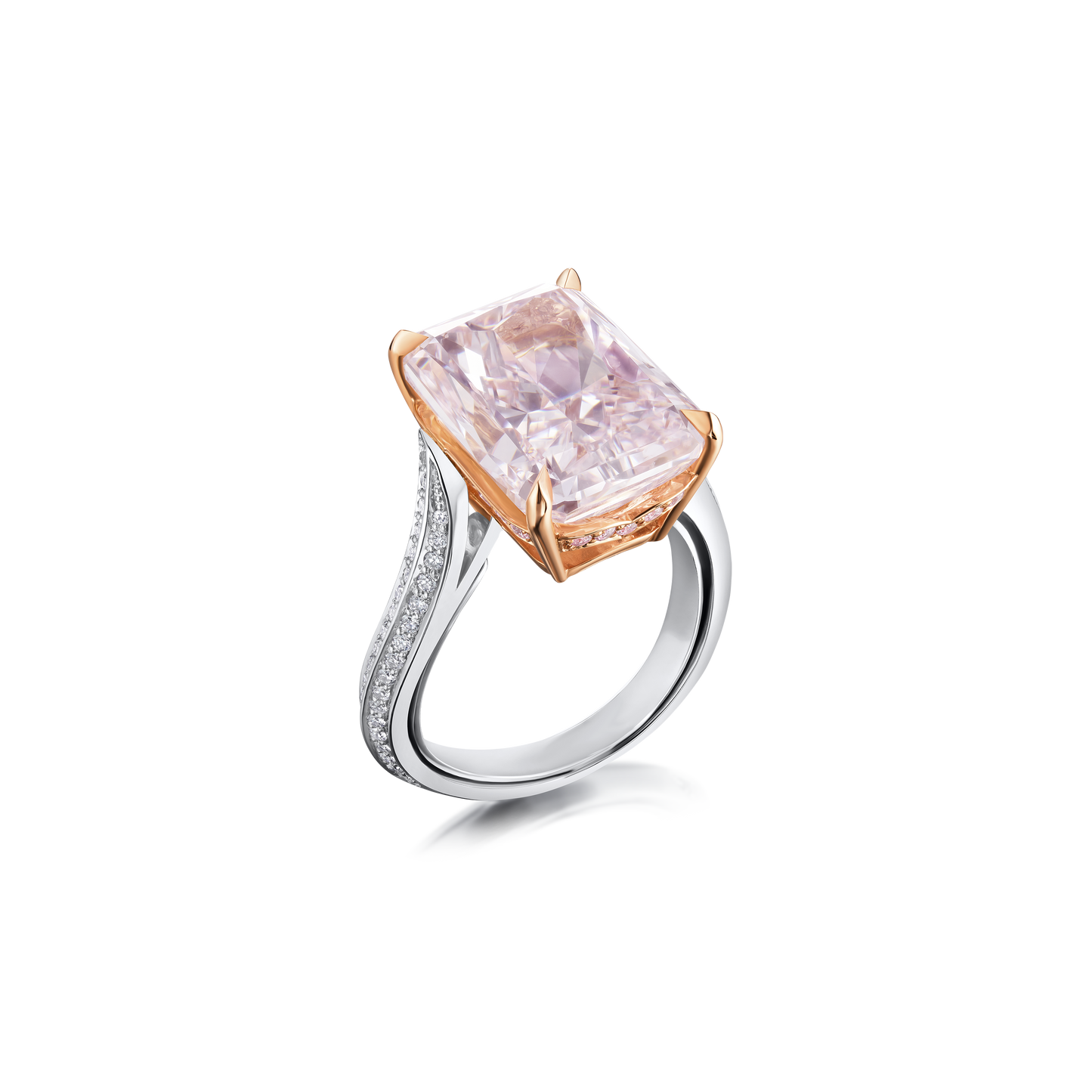 10.86cts Fancy Pink Diamond Ring