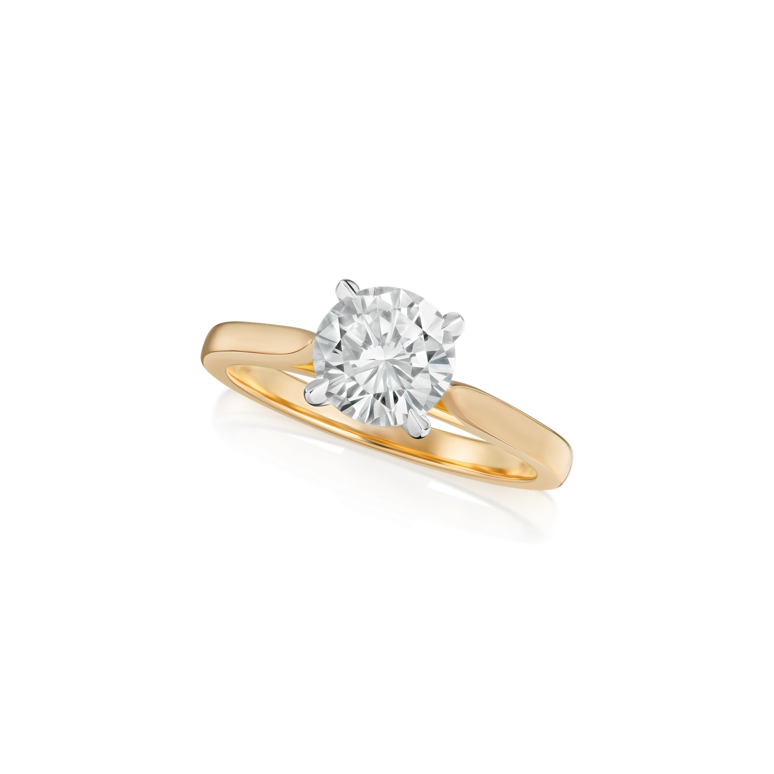 1.08cts Round Brilliant-Cut Diamond Solitaire Ring