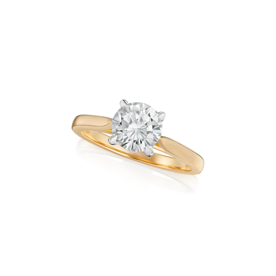 1.08cts Round Brilliant-Cut Diamond Solitaire Ring