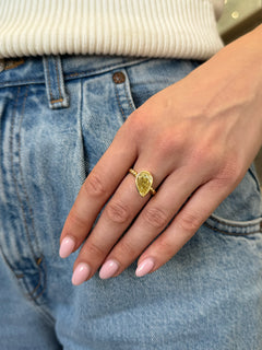 3.02ct Yellow Diamond 18ct Yellow Gold Ring